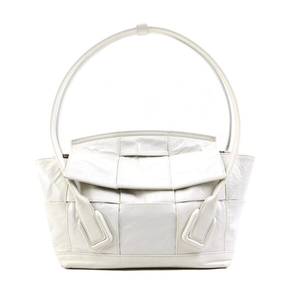 BOTTEGA VENETA White Leather Shoulder Bag - Picture 1 of 5